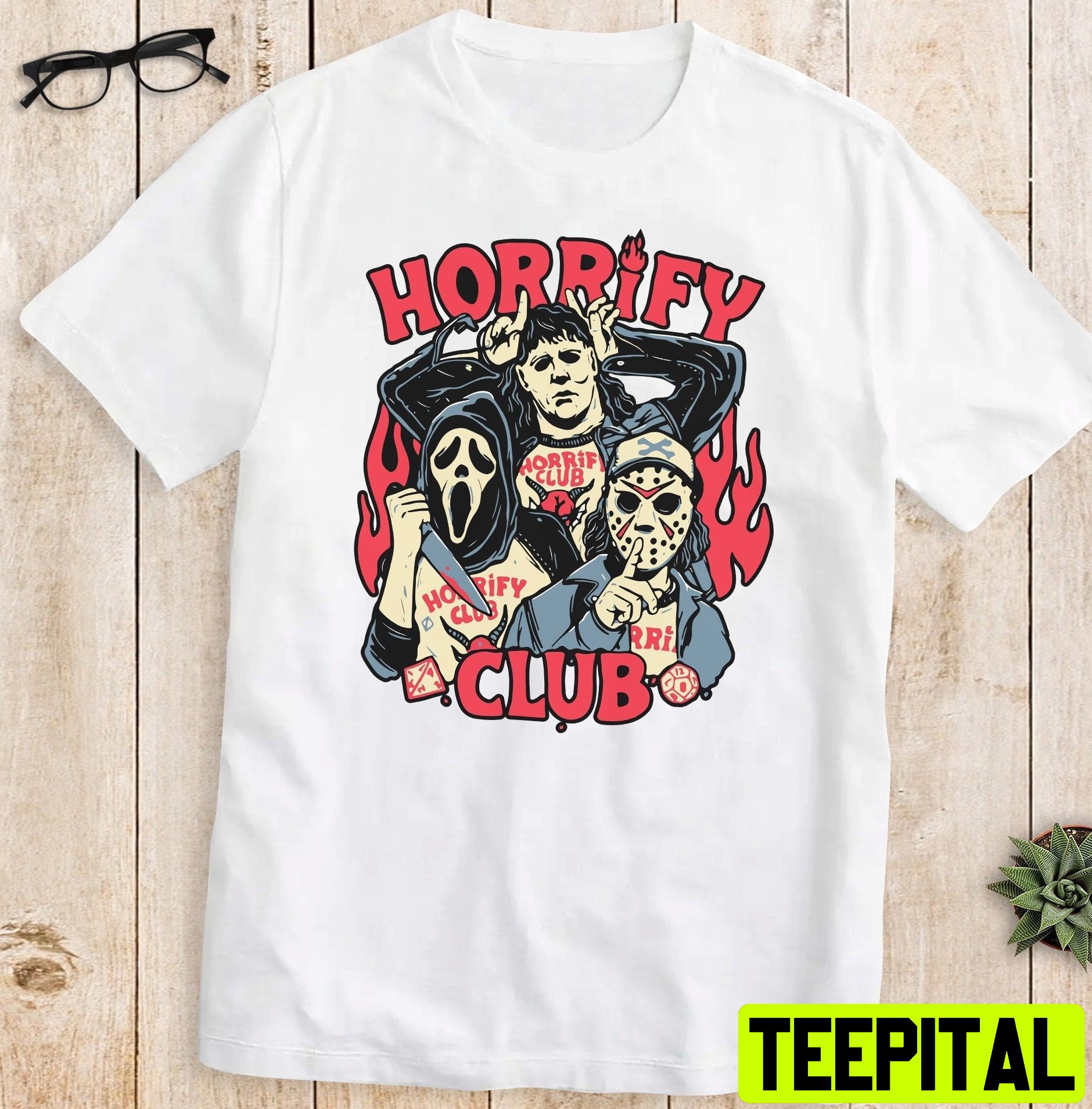 Strange Horror Movie Character Halloween Horrify Club Ghost Face Unisex T-Shirt Strange Horror Movie Character Halloween Horrify Club Ghost Face Unisex T-Shirt