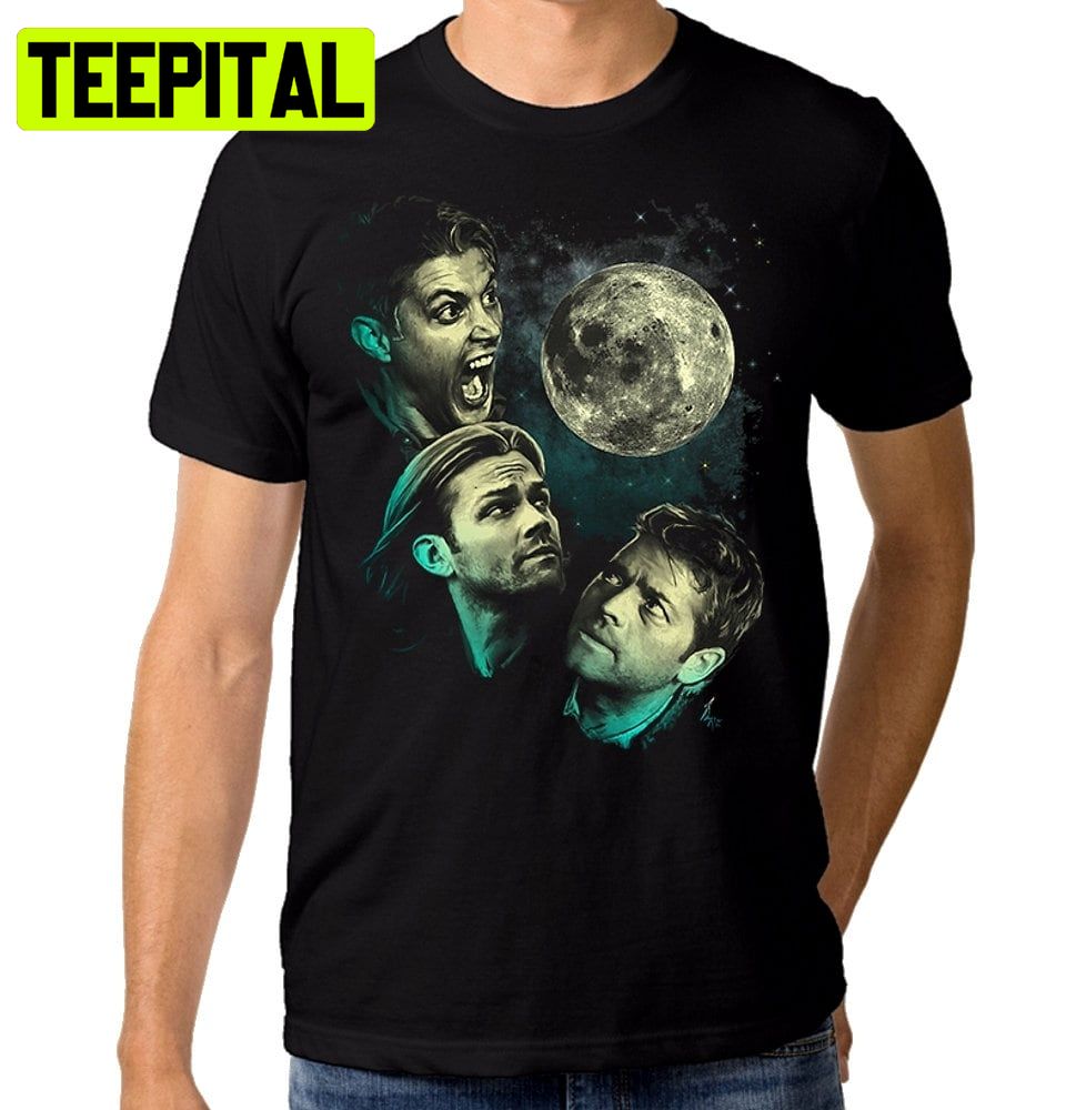 Supernatural Full Moon Sam And Dean Winchester Trending Unisex T-Shirt Supernatural Full Moon Sam And Dean Winchester Trending Unisex T-Shirt