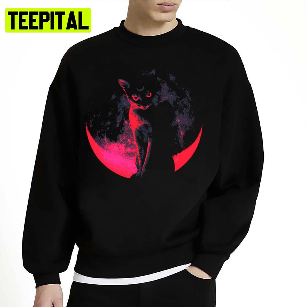 The Black Cat And Darkmoon Unisex Sweatshirt The Black Cat And Darkmoon Unisex Sweatshirt
