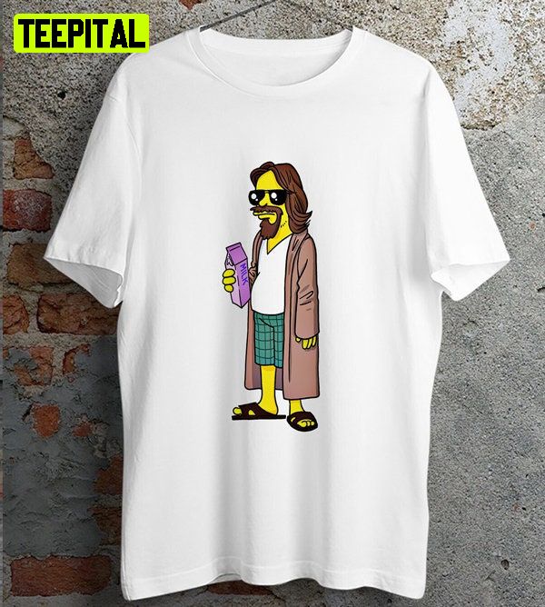 The Dude The Big Lebowski Vitruvian Retro Design T-Shirt The Dude The Big Lebowski Vitruvian Retro Design T-Shirt