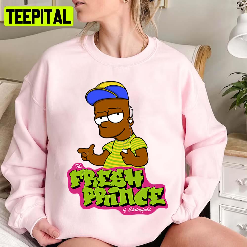 The Fresh Prince Of Springfield Simpsons Unisex Sweatshirt The Fresh Prince Of Springfield Simpsons Unisex Sweatshirt