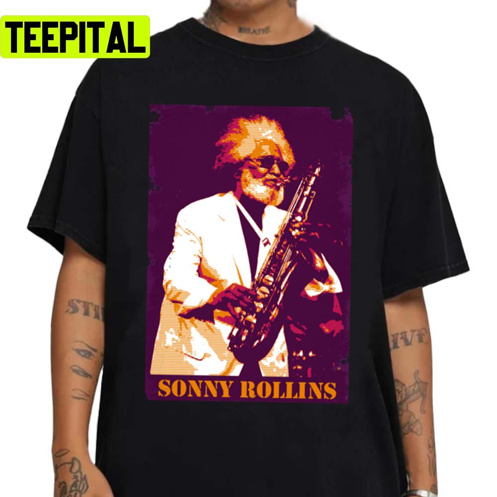 The Legend Portrait Sonny Rollins Saxophone Unisex Sweatshirt The Legend Portrait Sonny Rollins Saxophone Unisex Sweatshirt