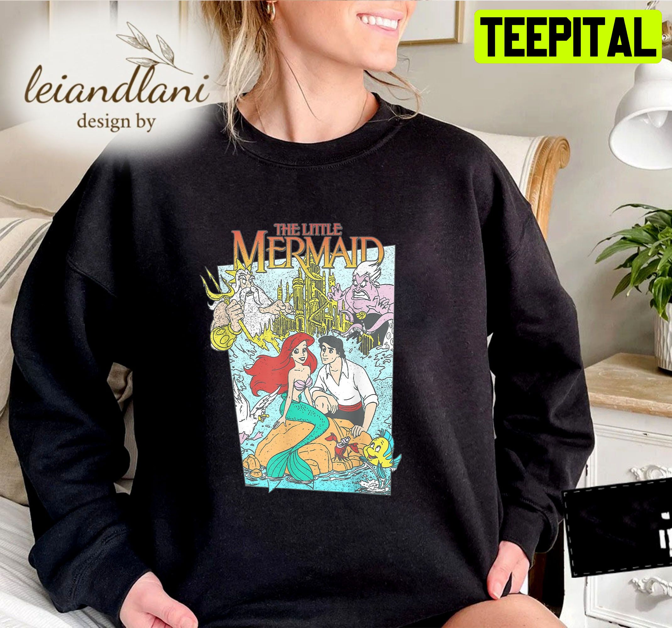 The Little Mermaid Cover Graphic Sweatshirt The Little Mermaid Cover Graphic Sweatshirt