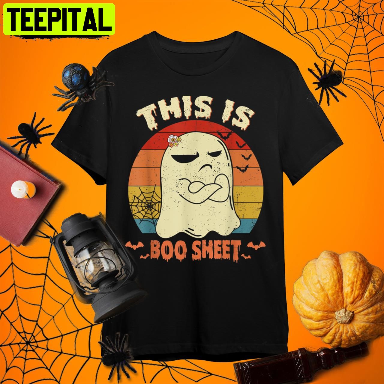 This Is Boo Sheet Ghost Halloween Costume Men Women Retro Art Unisex T-Shirt This Is Boo Sheet Ghost Halloween Costume Men Women Retro Art Unisex T-Shirt