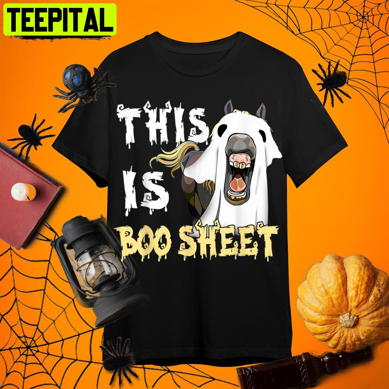 This Is Boo Sheet Ghost Horses Equestrian Horse Lover Retro Art Unisex T-Shirt This Is Boo Sheet Ghost Horses Equestrian Horse Lover Retro Art Unisex T-Shirt