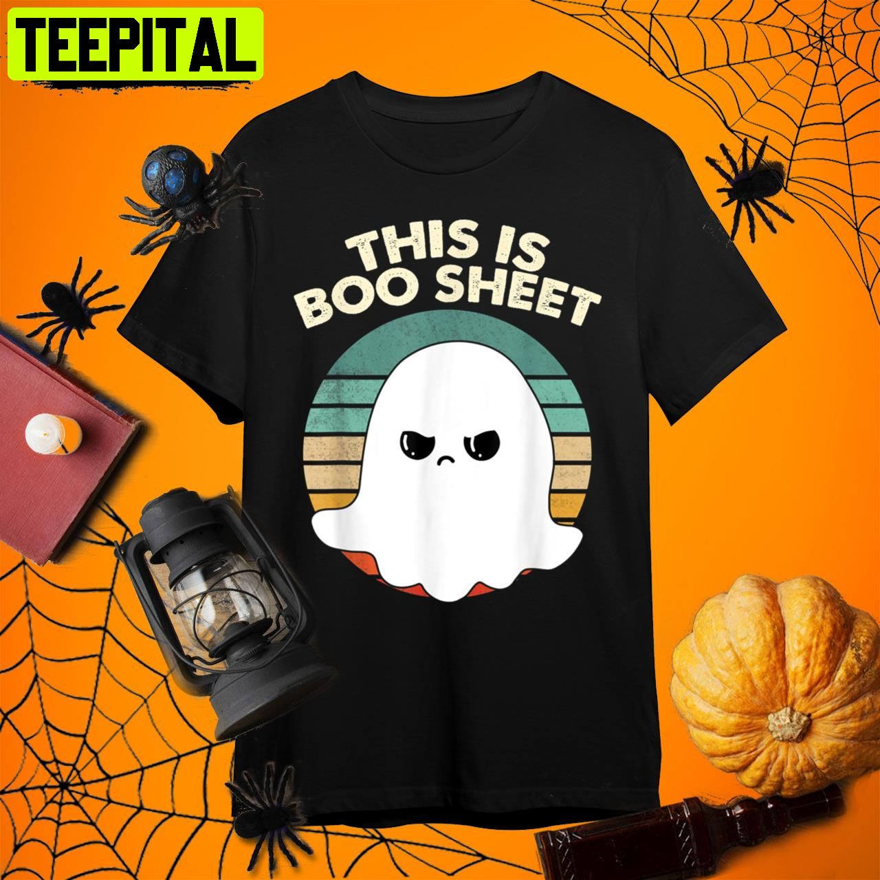 This Is Boo Sheet Ghost Vintage Halloween Costume Men Women Retro Art Unisex T-Shirt This Is Boo Sheet Ghost Vintage Halloween Costume Men Women Retro Art Unisex T-Shirt