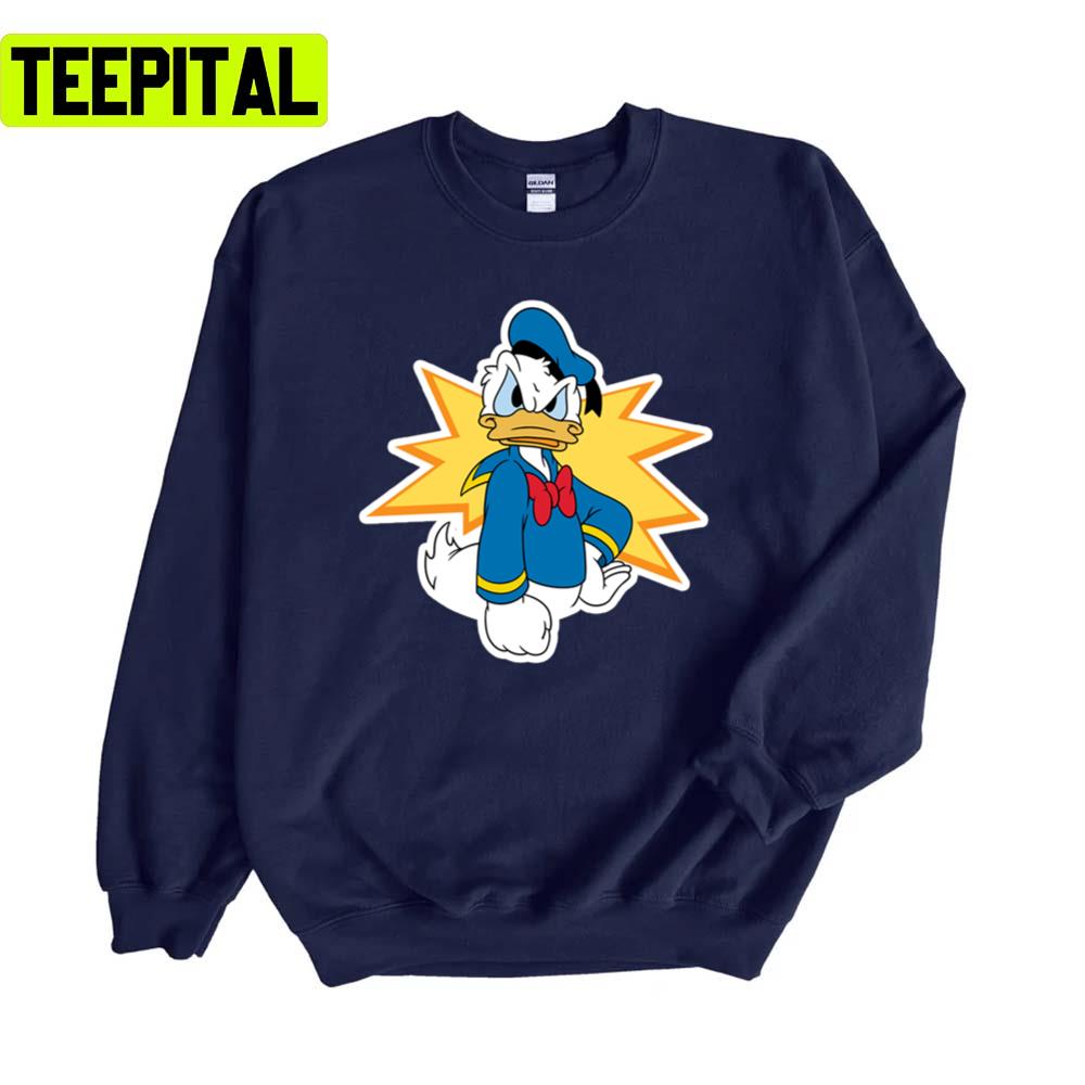 This Is My Happy Face Donald Duck Unisex Sweatshirt This Is My Happy Face Donald Duck Unisex Sweatshirt