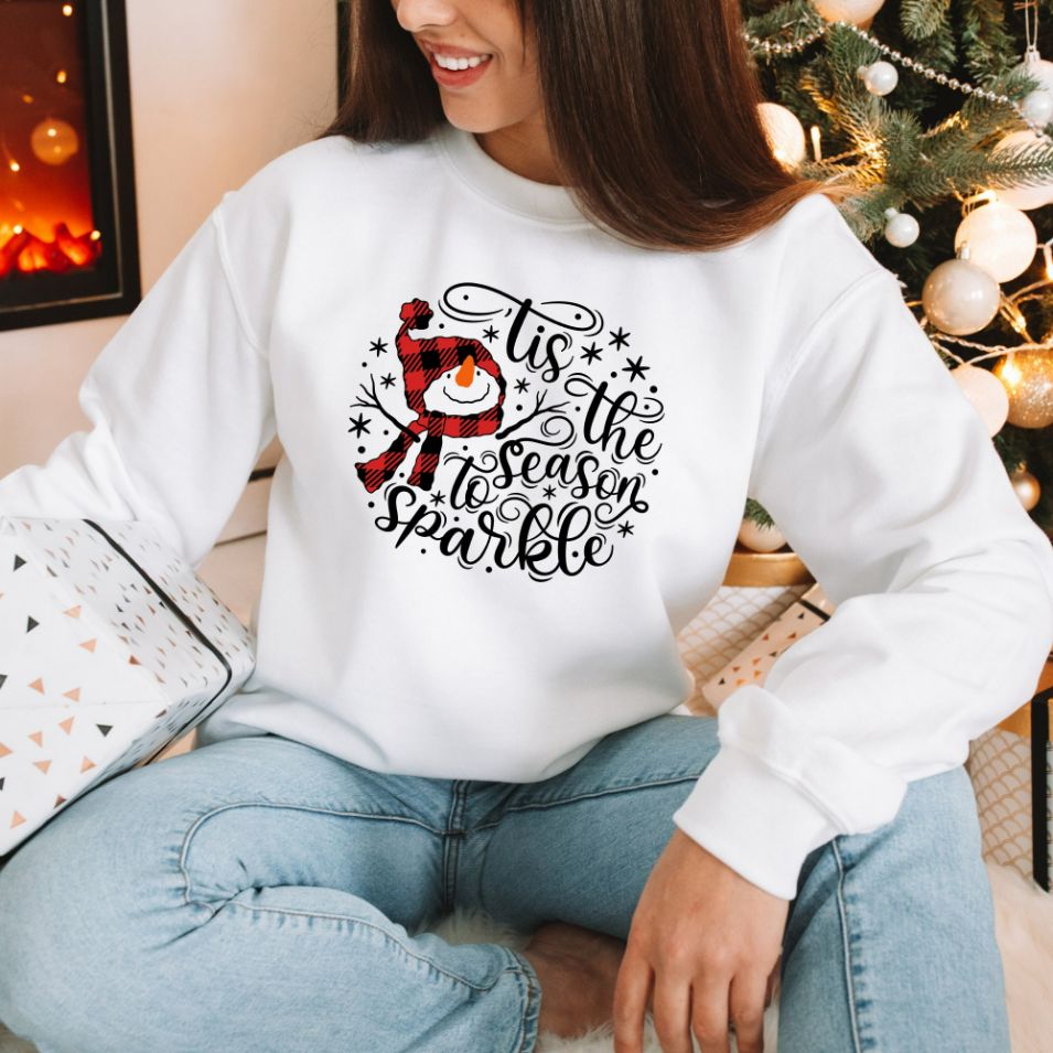 Tis The Season To Sparkle Xmas Sweatshirt Tis The Season To Sparkle Xmas Sweatshirt