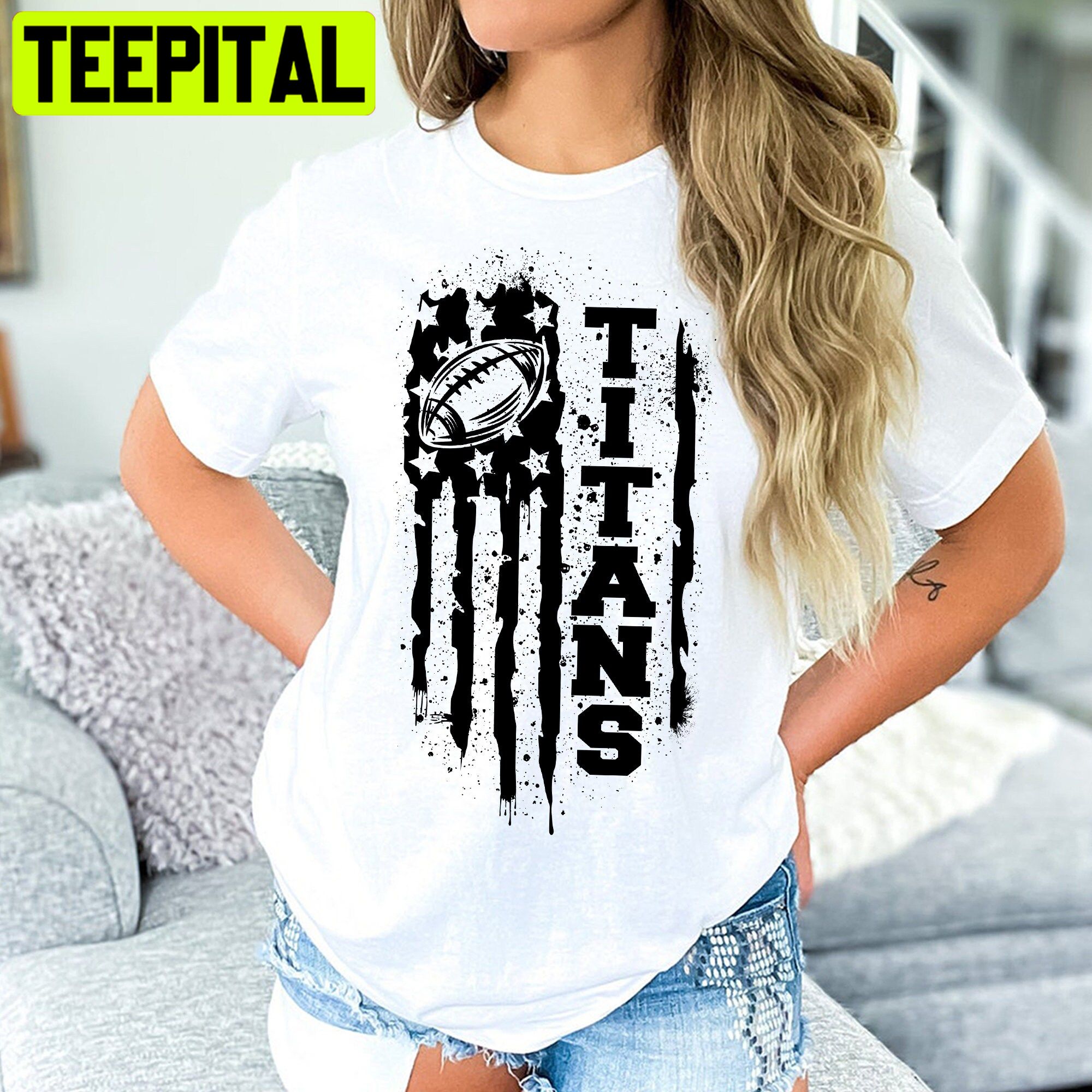 Titans Game Day Football Unisex T-Shirt Titans Game Day Football Unisex T-Shirt