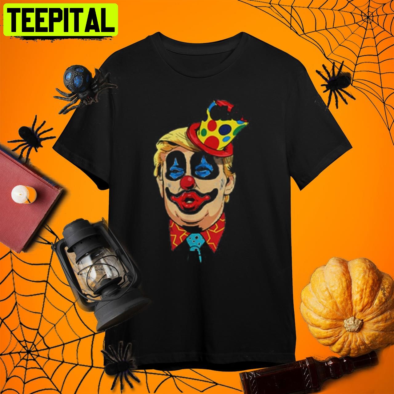 Top Anti Trump The Only Clown Im Scared Of Funny Trump Halloween S Retro Art Unisex T-Shirt Top Anti Trump The Only Clown Im Scared Of Funny Trump Halloween S Retro Art Unisex T-Shirt