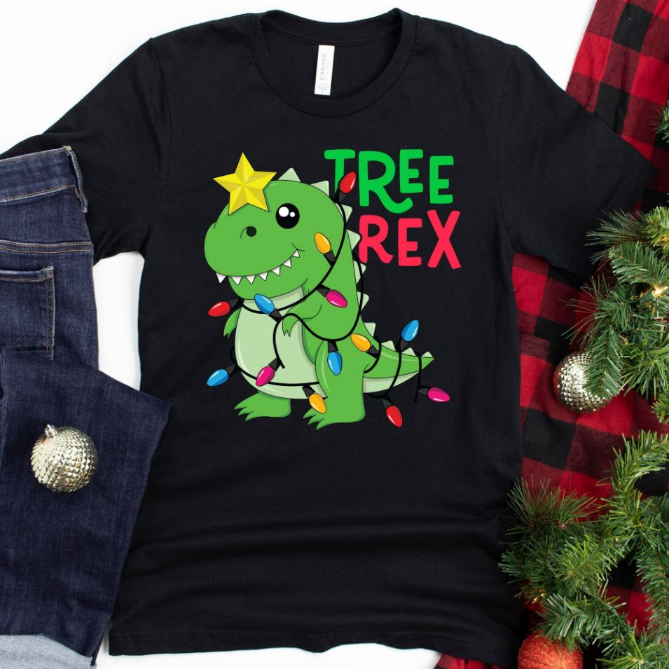 Tree Rex Christmas T-Shirt Tree Rex Christmas T-Shirt