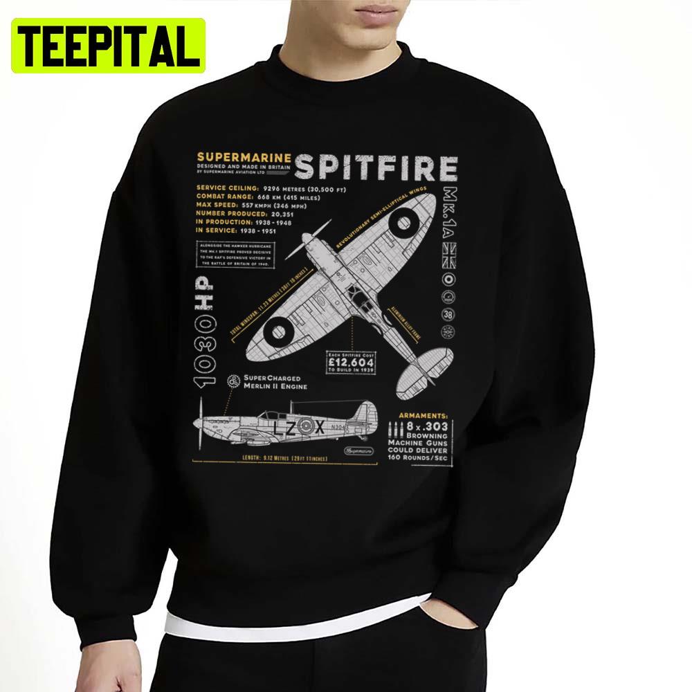 Trending Supermarine Spitfire Unisex Sweatshirt Trending Supermarine Spitfire Unisex Sweatshirt