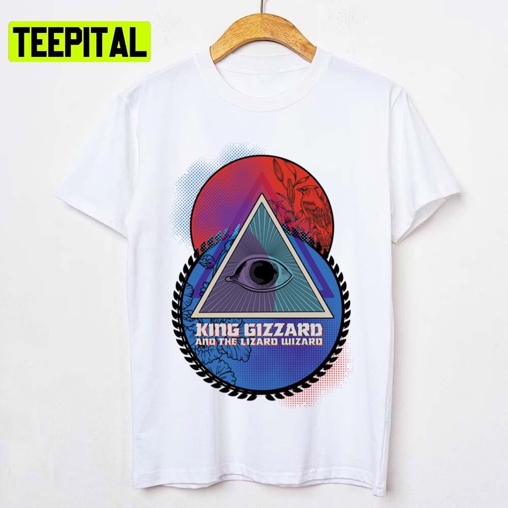 Triangle Eye Design King Gizzard And The Lizard Wizard Unisex T-Shirt Triangle Eye Design King Gizzard And The Lizard Wizard Unisex T-Shirt