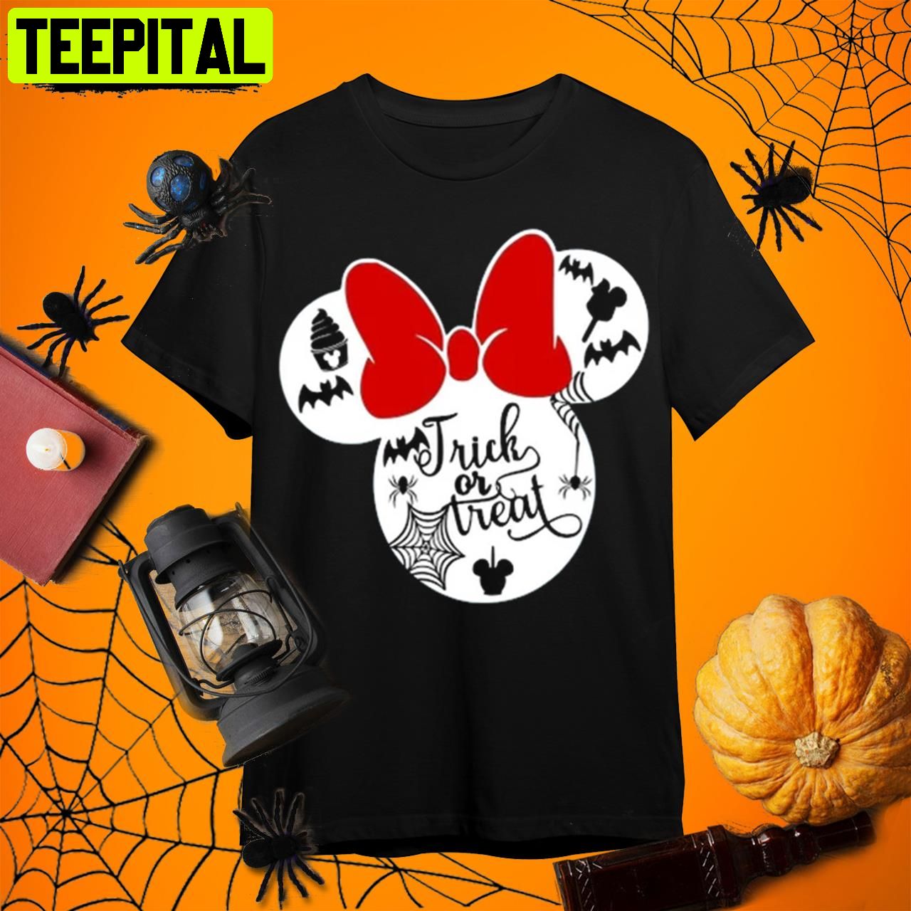 Trick Or Treat Disney Halloween Retro Art Unisex T-Shirt Trick Or Treat Disney Halloween Retro Art Unisex T-Shirt