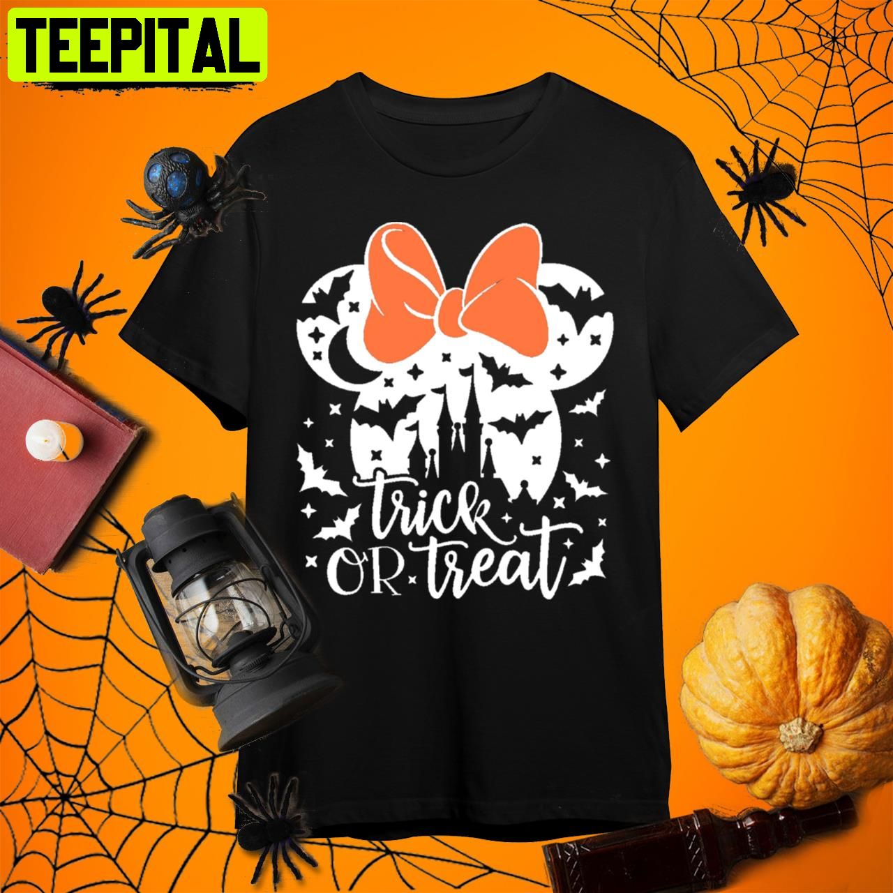Trick Or Treat Minnie Mouse Halloween Cute Halloween Retro Art Unisex T-Shirt Trick Or Treat Minnie Mouse Halloween Cute Halloween Retro Art Unisex T-Shirt