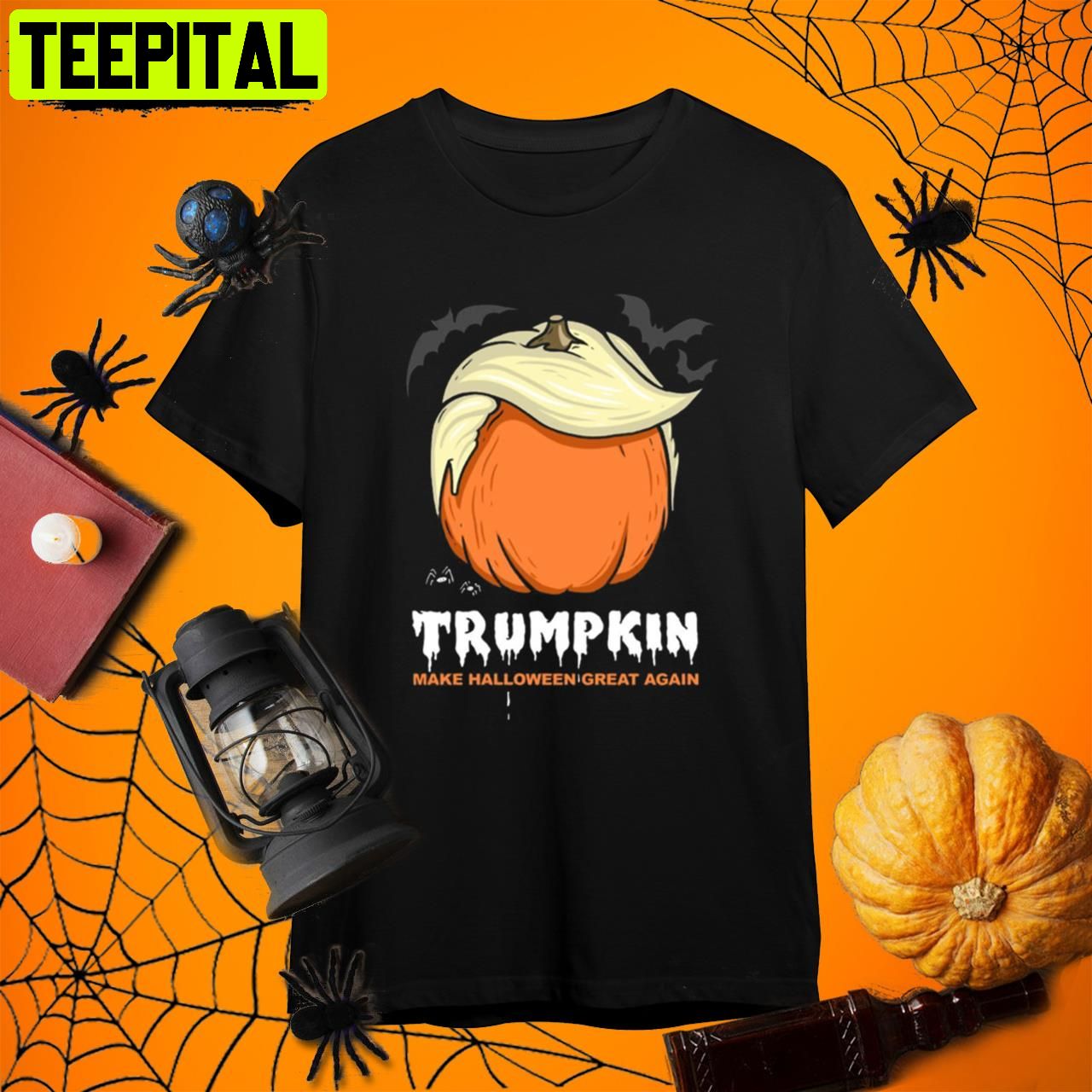 Trumpkin Make Great Again Halloween Retro Art Unisex T-Shirt Trumpkin Make Great Again Halloween Retro Art Unisex T-Shirt