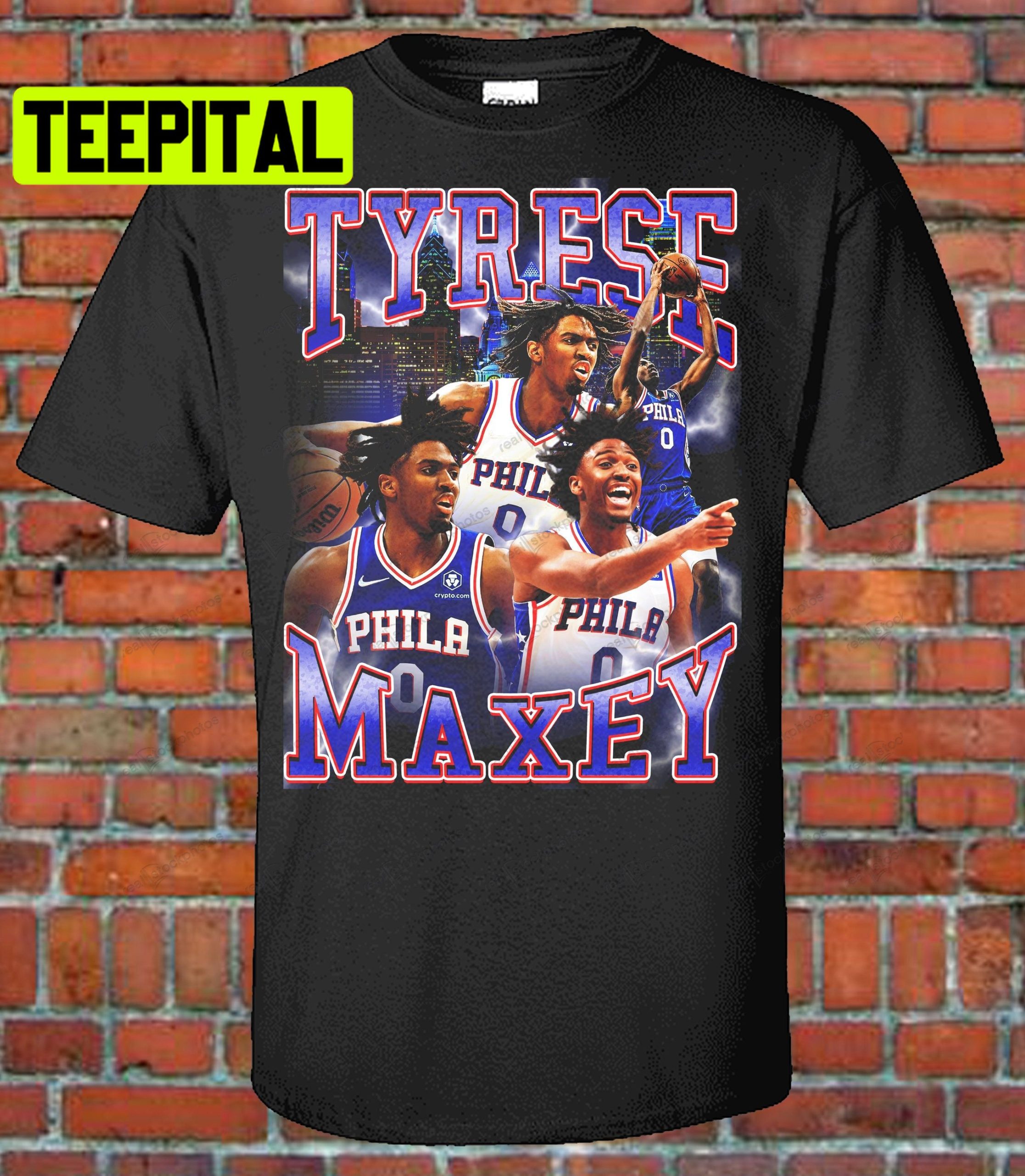 Tyrese Maxey Philadelphia 90s Style Vintage Unisex T-Shirt Tyrese Maxey Philadelphia 90s Style Vintage Unisex T-Shirt