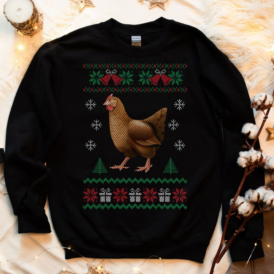 Ugly Chicken Love Christmas Sweatshirt Ugly Chicken Love Christmas Sweatshirt