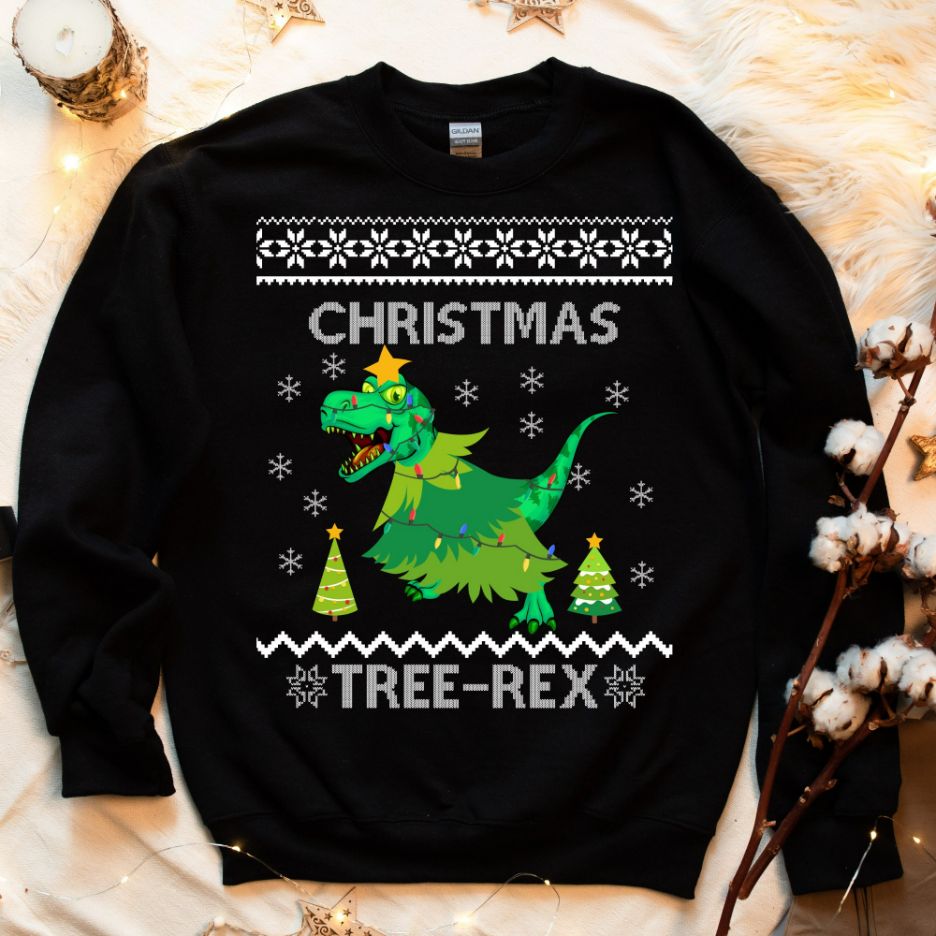 Ugly Christmas Treerex Sweatshirt Ugly Christmas Treerex Sweatshirt