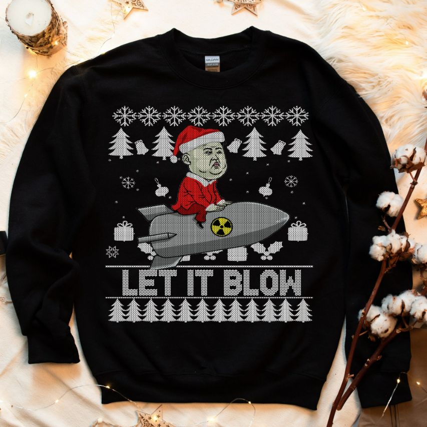 Ugly Let it blow Christmas Sweatshirt Ugly Let it blow Christmas Sweatshirt