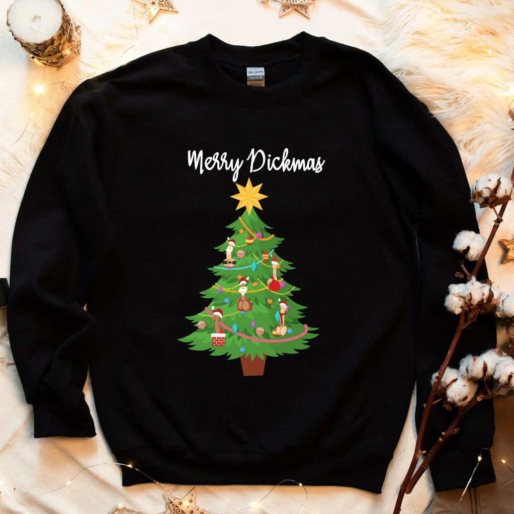 Ugly Merry Dickmas Christmas Sweatshirt Ugly Merry Dickmas Christmas Sweatshirt