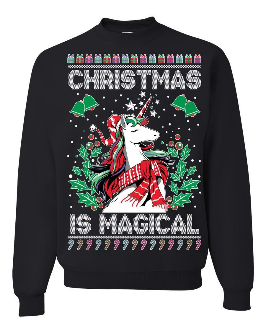 Unicorn Christmas Is Magical Ugly Sweater Unicorn Christmas Is Magical Ugly Sweater