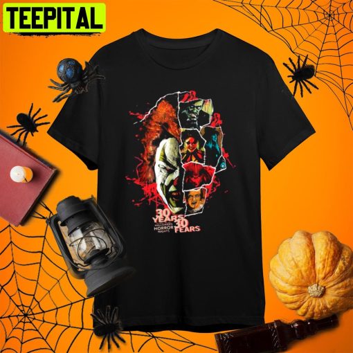 Universal Orlando Halloween Horror Nights 30 Years 30 Fears Retro Art Unisex T-Shirt