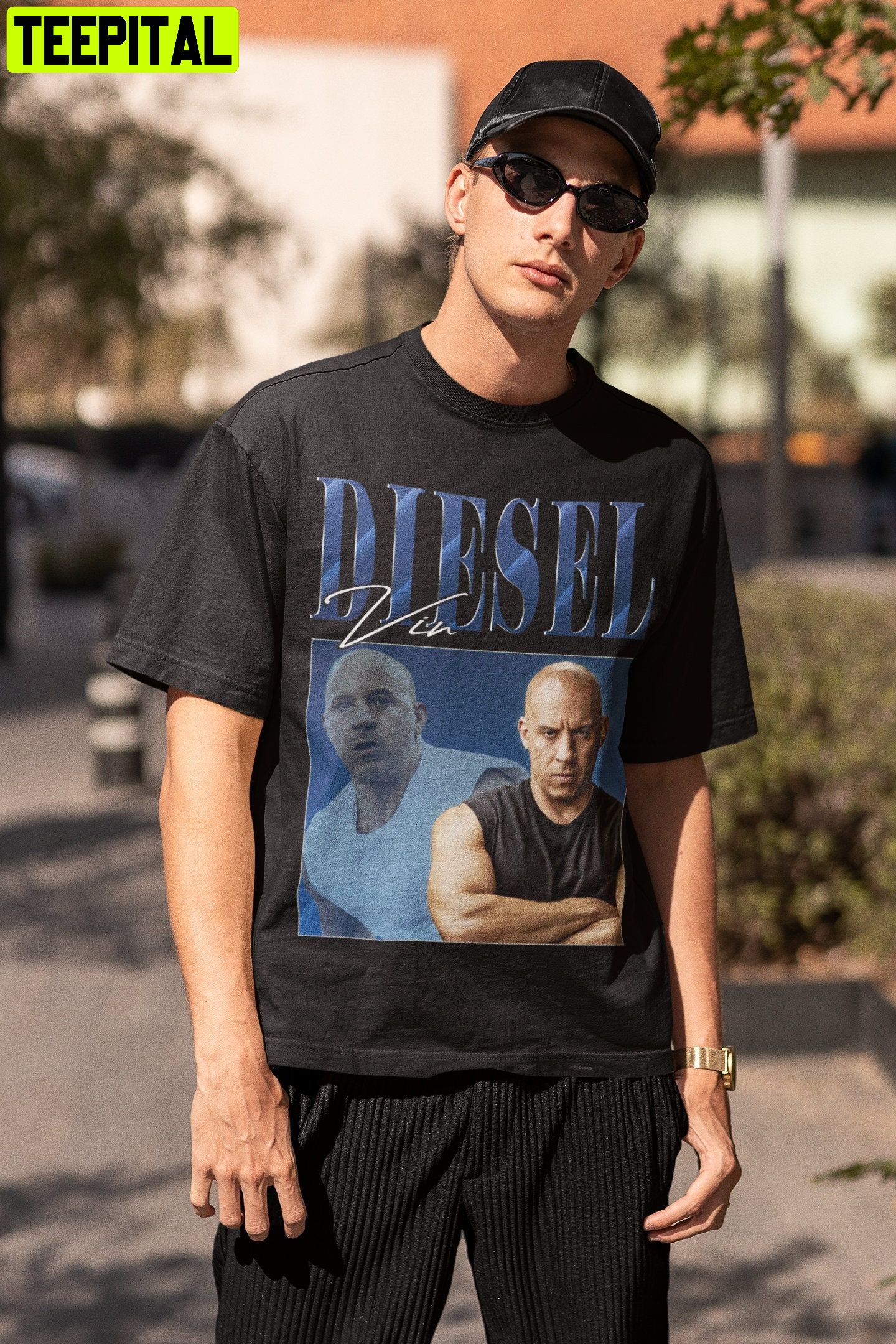 Vin Diesel Dominic Toretto The Furious 90's Retro Design T-Shirt Vin Diesel Dominic Toretto The Furious 90's Retro Design T-Shirt