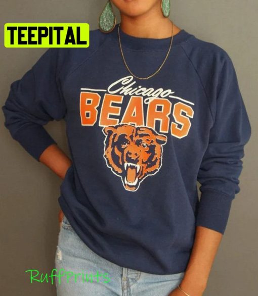 Vintage 1980s Chicago Bears Football Unisex Sweatshirt