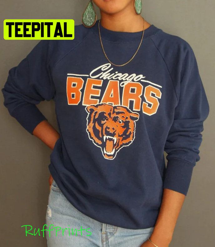 Vintage 1980s Chicago Bears Football Unisex Sweatshirt Vintage 1980s Chicago Bears Football Unisex Sweatshirt
