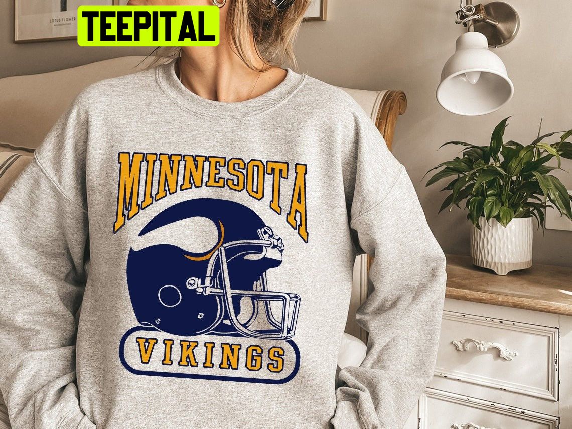 Vintage 80s Minnesota Vikings Football Unisex Sweatshirt Vintage 80s Minnesota Vikings Football Unisex Sweatshirt