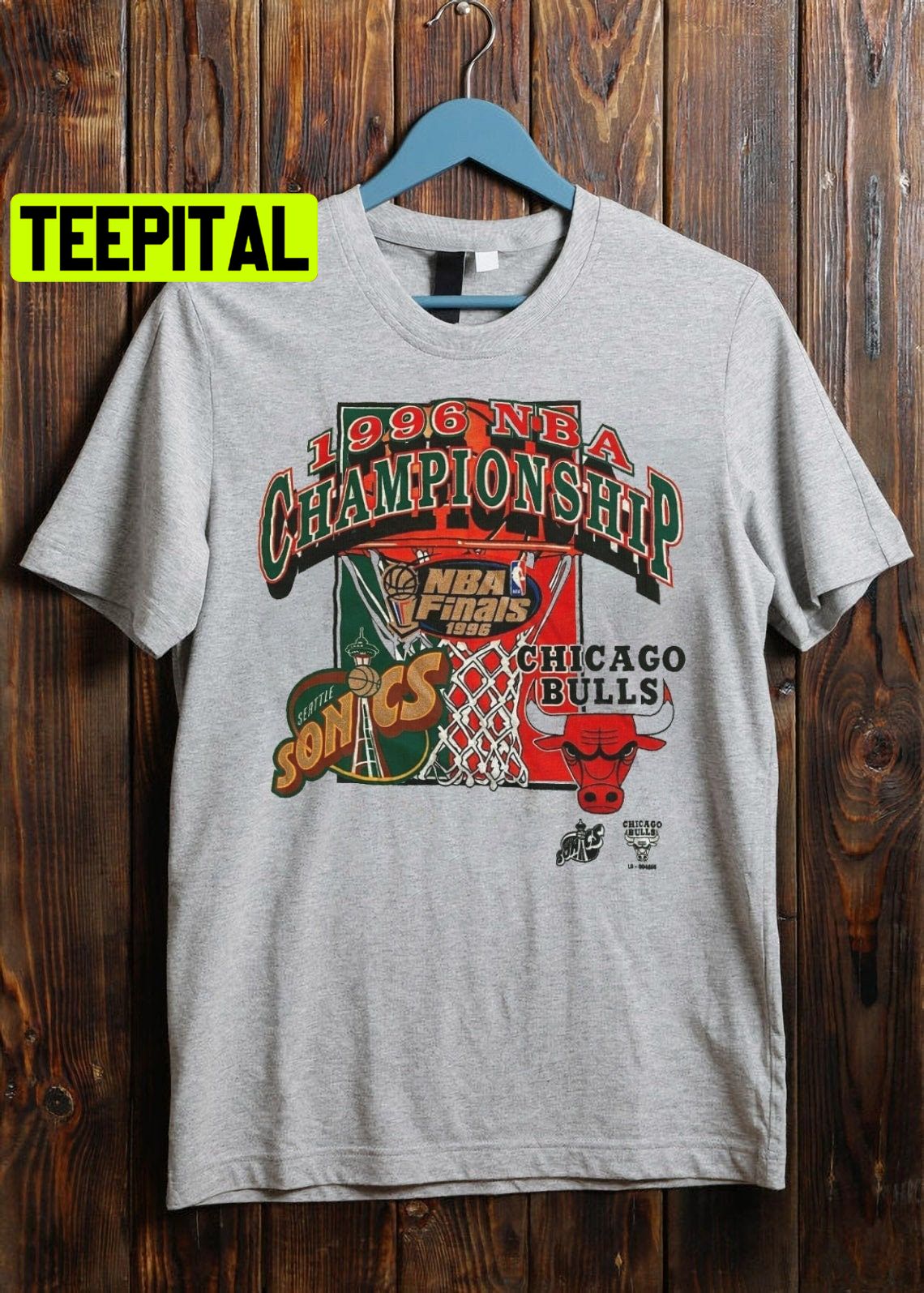 Vintage 90s Chicago Bulls 1996 Nba Champions Unisex T-Shirt Vintage 90s Chicago Bulls 1996 Nba Champions Unisex T-Shirt