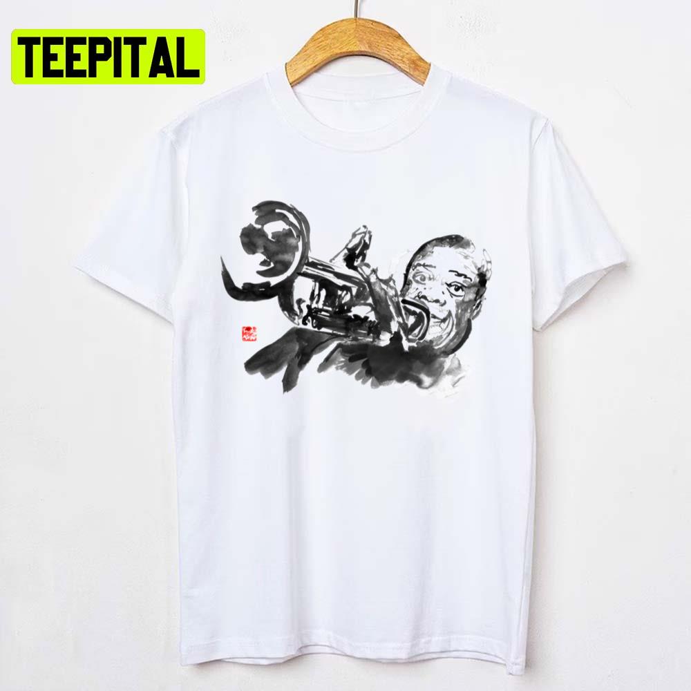 Vintage Black Art Louis Armstrong Unisex T-Shirt Vintage Black Art Louis Armstrong Unisex T-Shirt