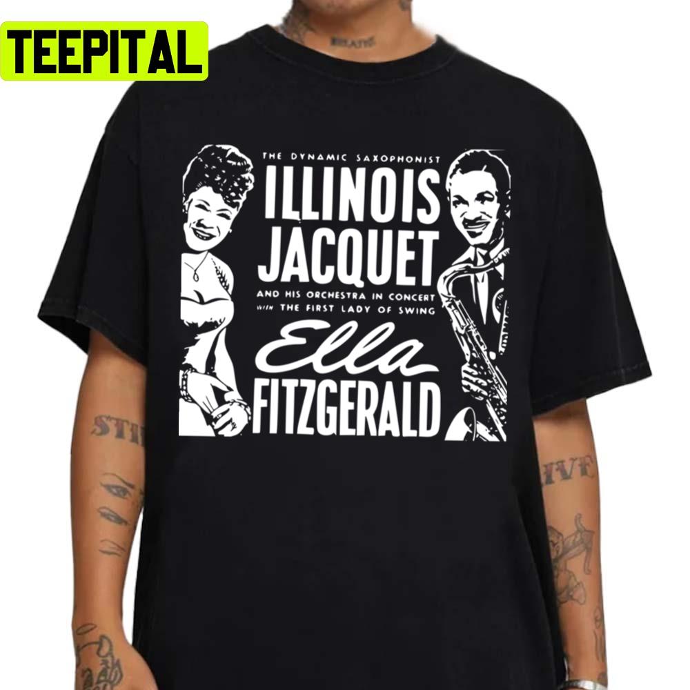 Vintage Concertillinois Jacquet Ella Fitzgerald Unisex Sweatshirt Vintage Concertillinois Jacquet Ella Fitzgerald Unisex Sweatshirt