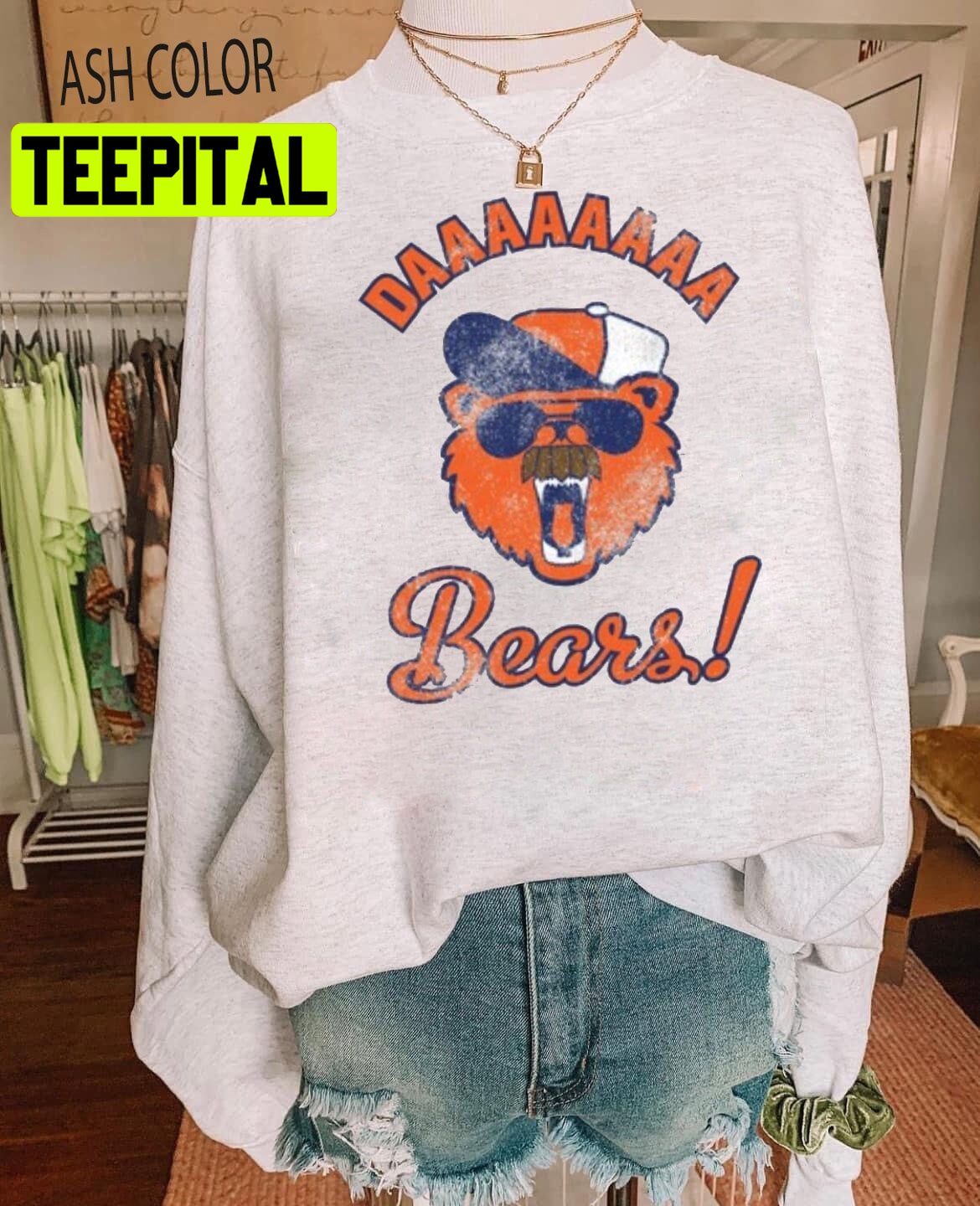 Vintage Da Bears Football Unisex Sweatshirt Vintage Da Bears Football Unisex Sweatshirt