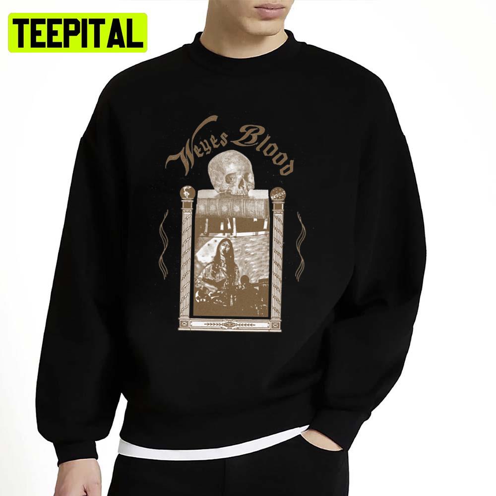 Vintage Illustration Weyes Blood Dark Unisex Sweatshirt Vintage Illustration Weyes Blood Dark Unisex Sweatshirt