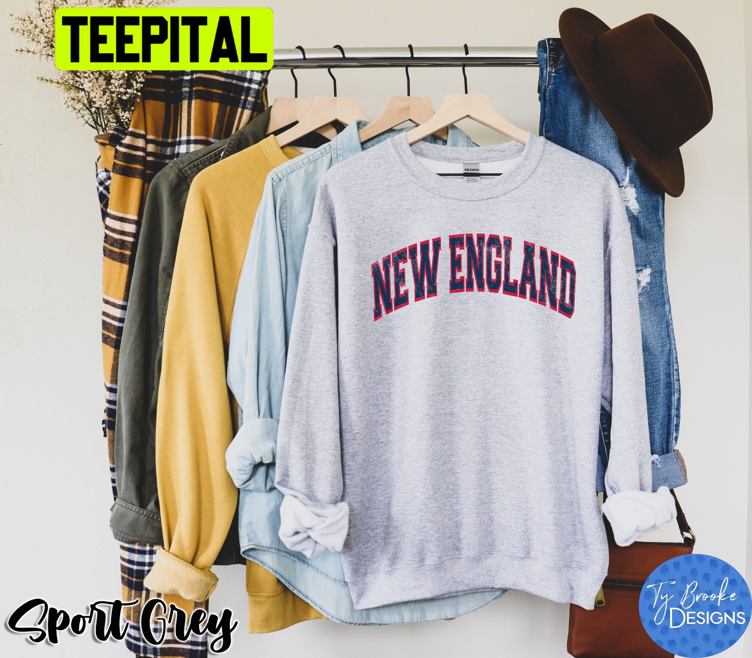 Vintage New England Football Sport Unisex Sweatshirt Vintage New England Football Sport Unisex Sweatshirt