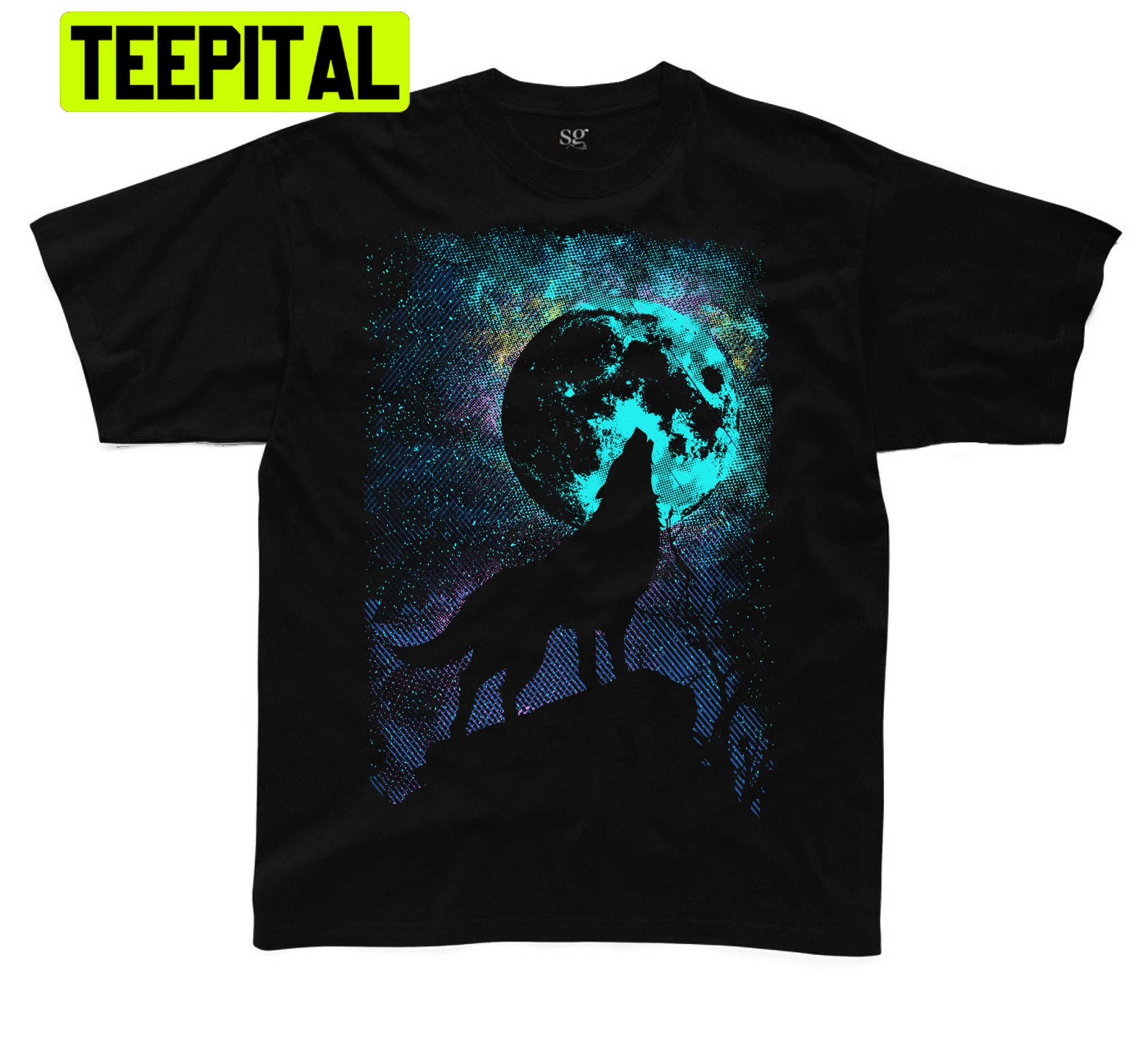 Wolf Howling At The Moon Trending Unisex T-Shirt Wolf Howling At The Moon Trending Unisex T-Shirt