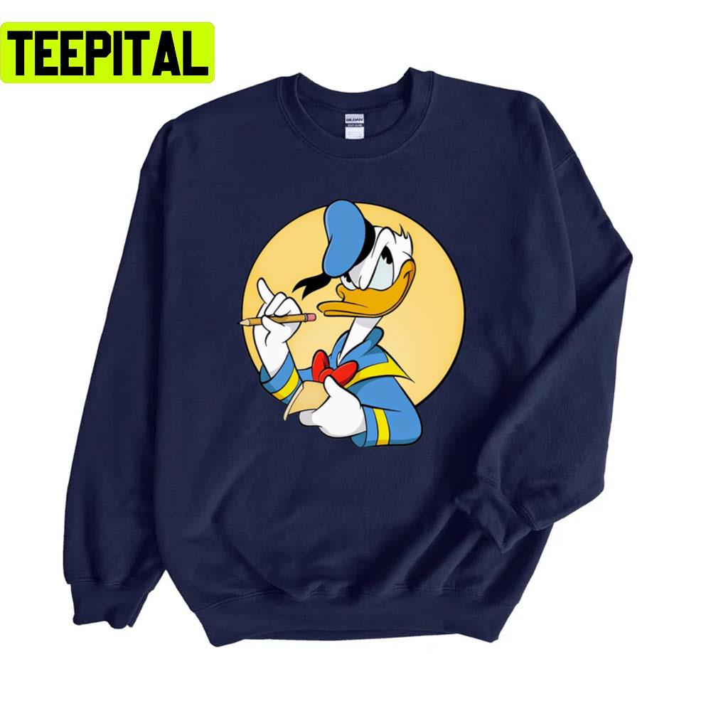 Wondering Face Donald Duck Painter Unisex Sweatshirt Wondering Face Donald Duck Painter Unisex Sweatshirt
