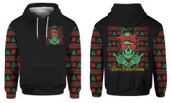 Zero F Given Funny Skull Christmas Xmas 3D Hoodie