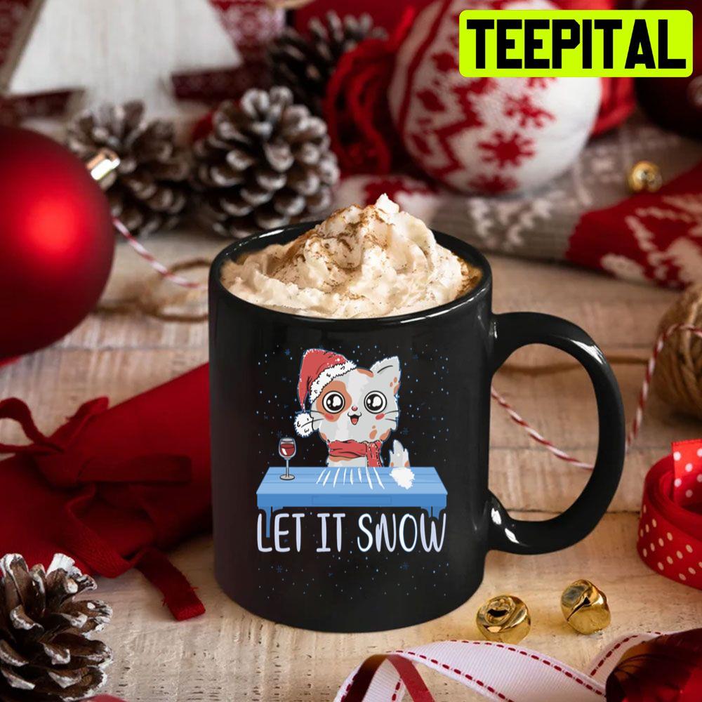 Cute Cat Let It Snow Trending Unisex Sweatshirt Cute Cat Let It Snow Trending Unisex Sweatshirt