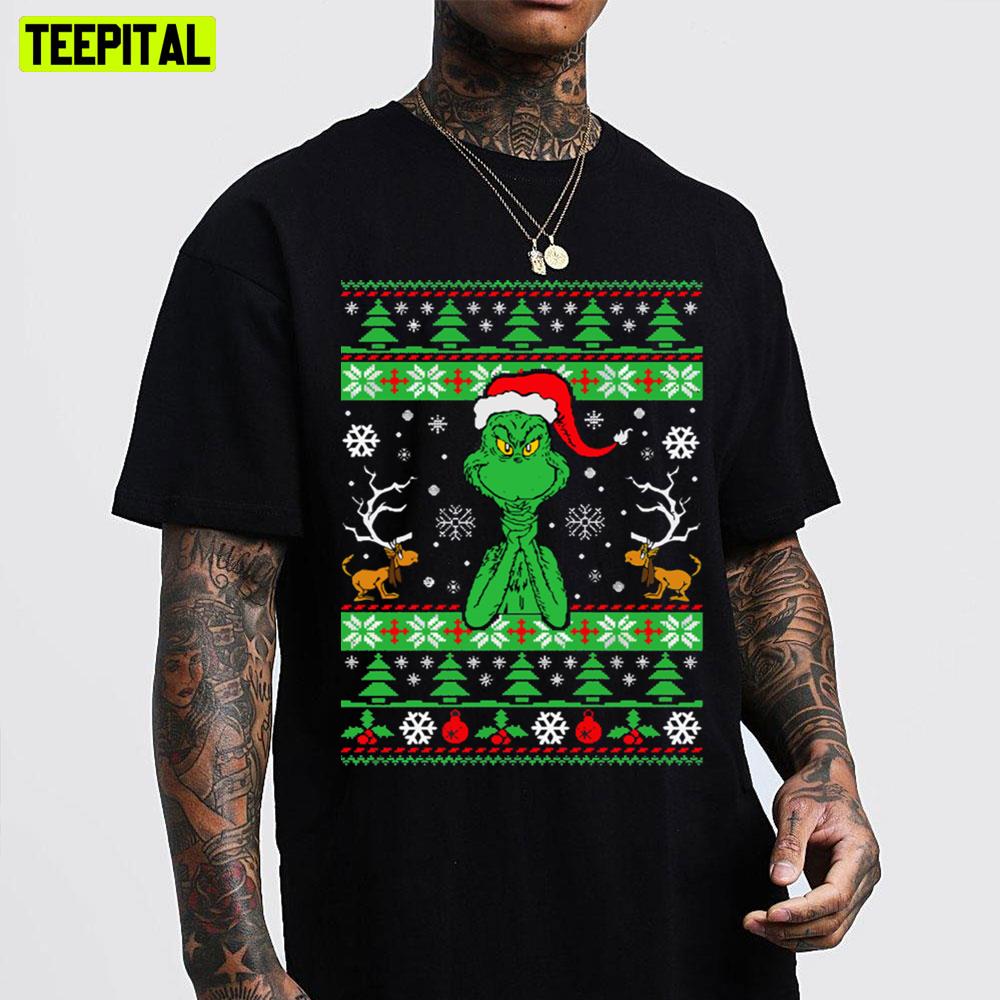 Grinch Ugly Pattern Trending Unisex T-Shirt Grinch Ugly Pattern Trending Unisex T-Shirt