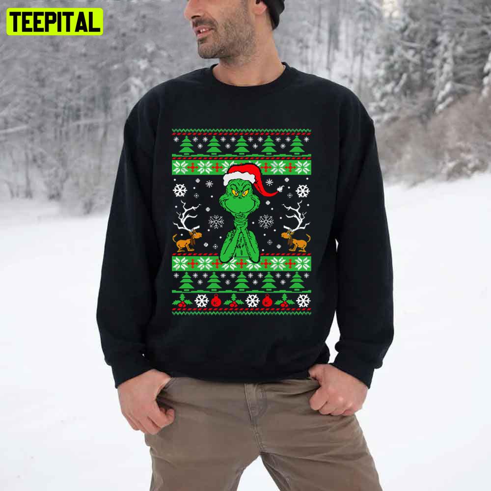 Grinch Ugly Pattern Trending Unisex T-Shirt Grinch Ugly Pattern Trending Unisex T-Shirt