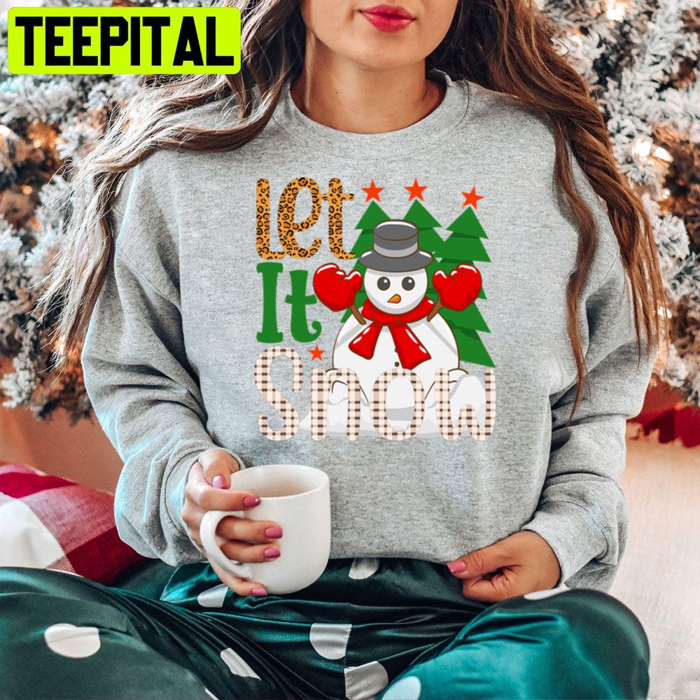 Let It Snow Christmas Snowman Trending Unisex Hoodie Let It Snow Christmas Snowman Trending Unisex Hoodie