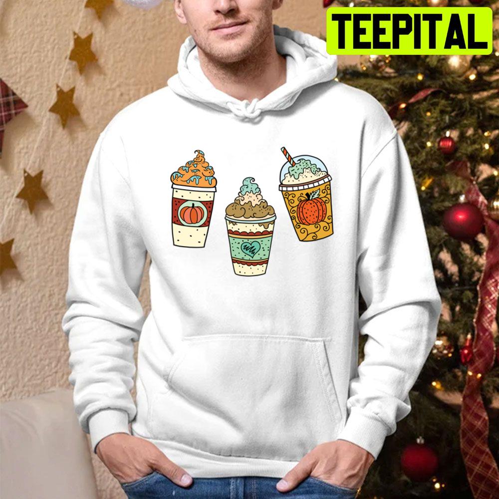 Pumpkin Spice Latte Drink Sticker Pack Trending Unisex Hoodie Pumpkin Spice Latte Drink Sticker Pack Trending Unisex Hoodie