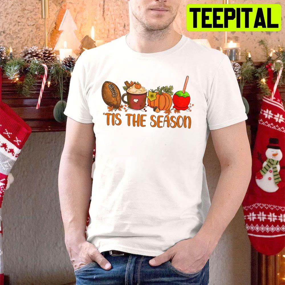 Tis The Season Pumpkin Leaf Latte Fall Thanksgiving Football Trending Unisex Hoodie Tis The Season Pumpkin Leaf Latte Fall Thanksgiving Football Trending Unisex Hoodie