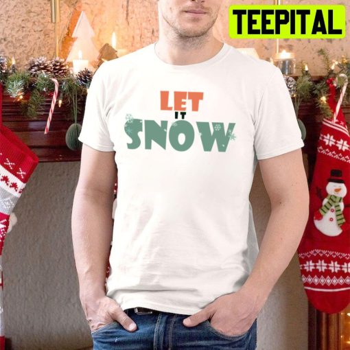 Vintage Let It Snow Christmas Trending Unisex Hoodie