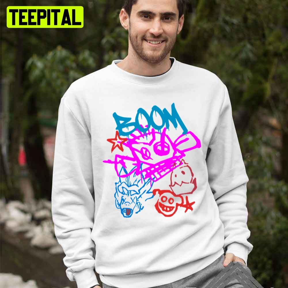 Monkey Graffiti Boom Funny Art Trending Unisex T-Shirt Monkey Graffiti Boom Funny Art Trending Unisex T-Shirt