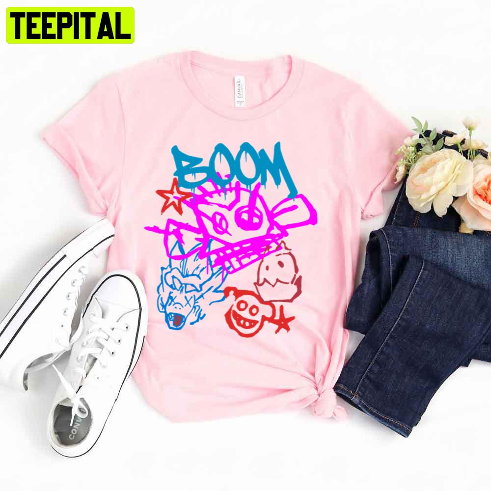 Monkey Graffiti Boom Funny Art Trending Unisex T-Shirt Monkey Graffiti Boom Funny Art Trending Unisex T-Shirt