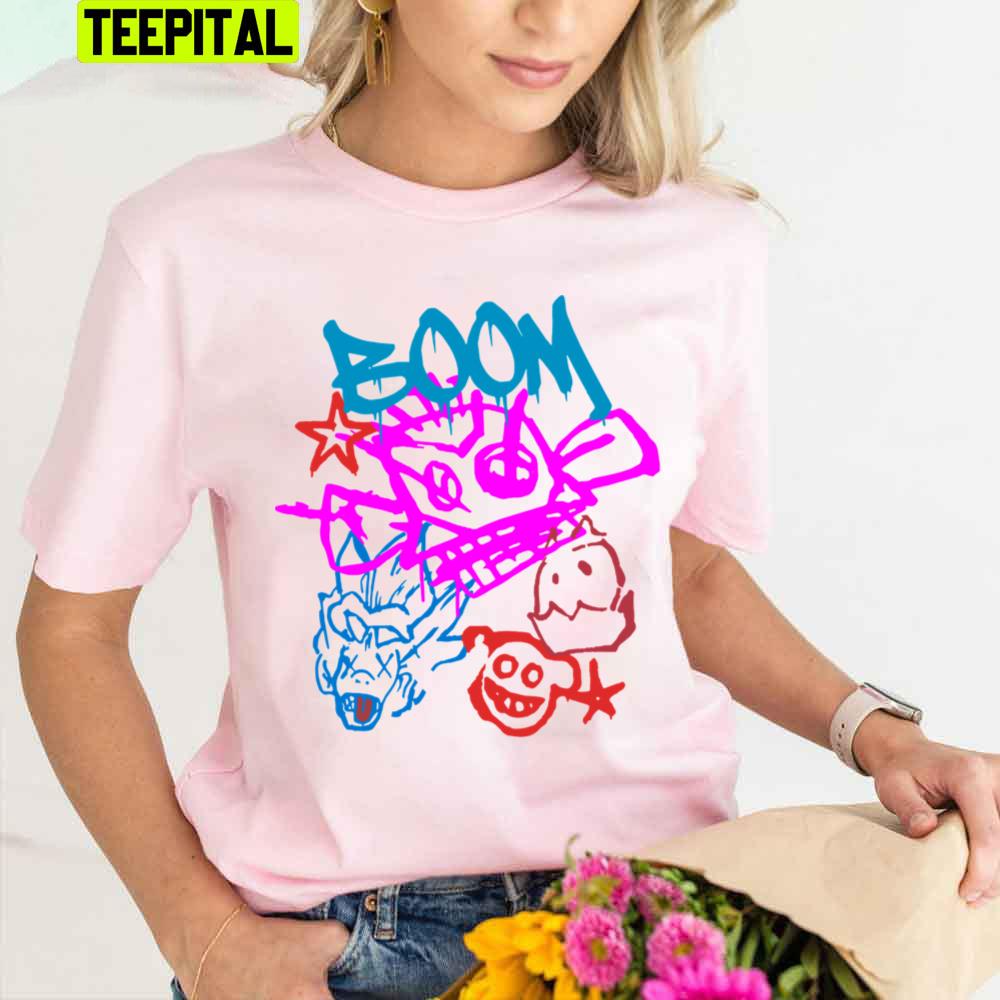 Monkey Graffiti Boom Funny Art Trending Unisex T-Shirt Monkey Graffiti Boom Funny Art Trending Unisex T-Shirt